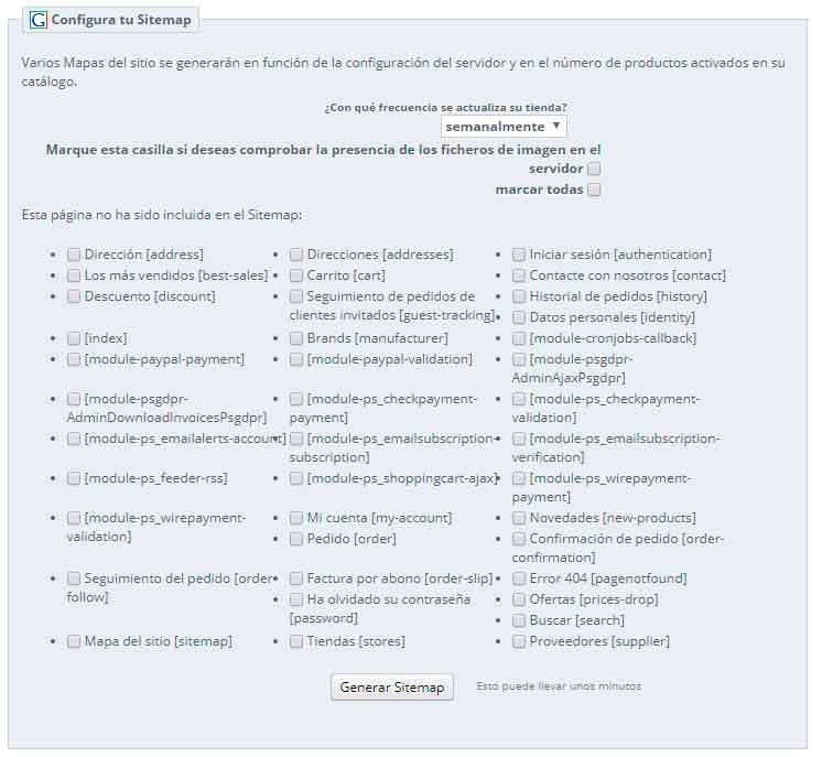 Sitemap Prestashop Solucionado
