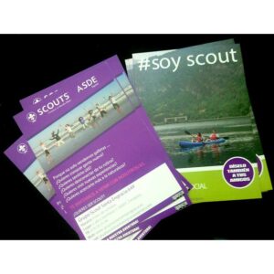Diseño y maquetación de flyers Scouts