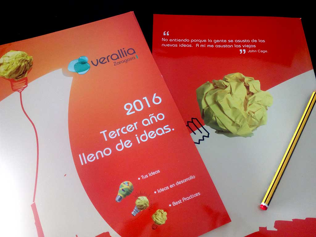Maquetación de folleto corporativo para Verallia